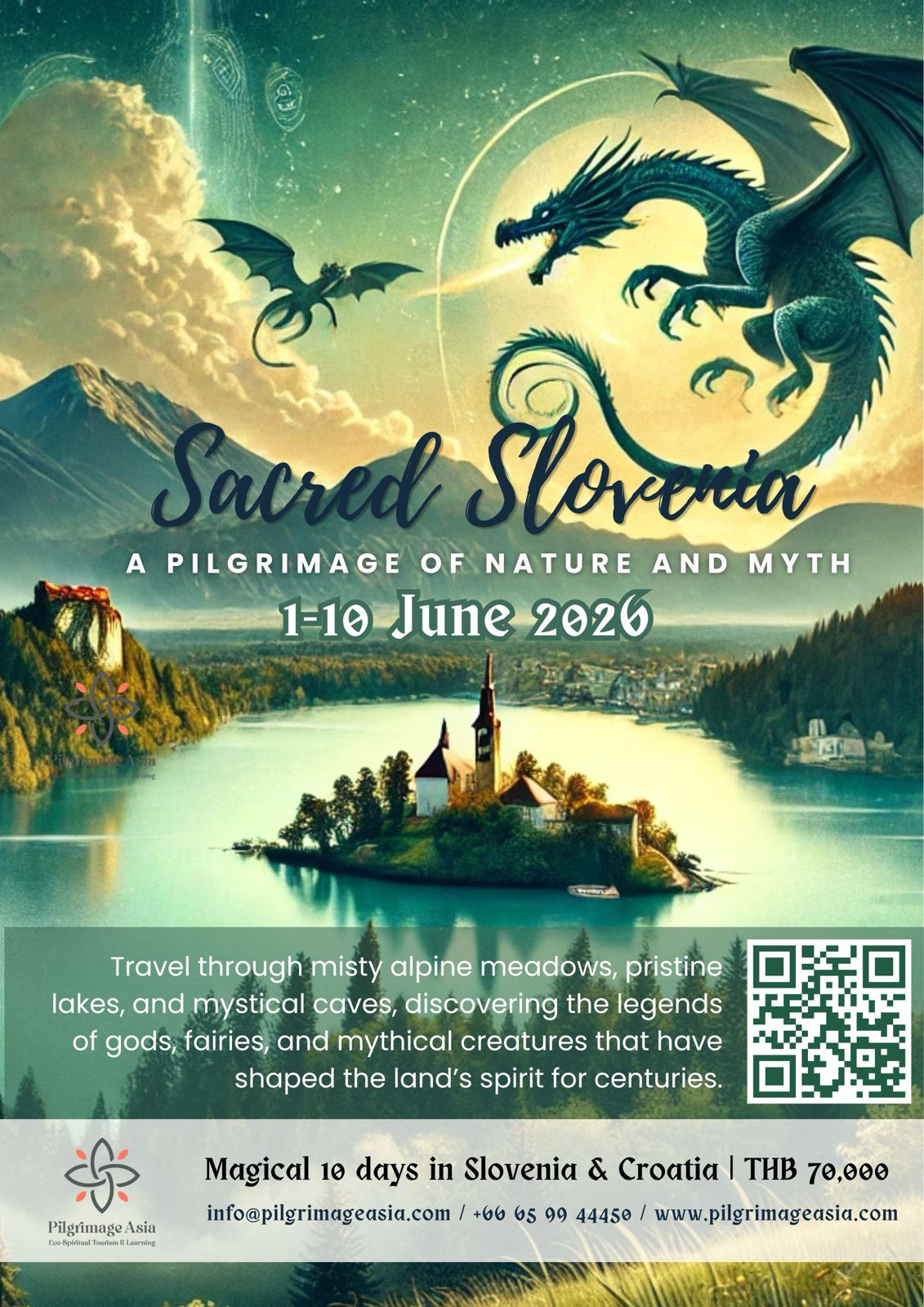 Slovenia and Croatia tour poster