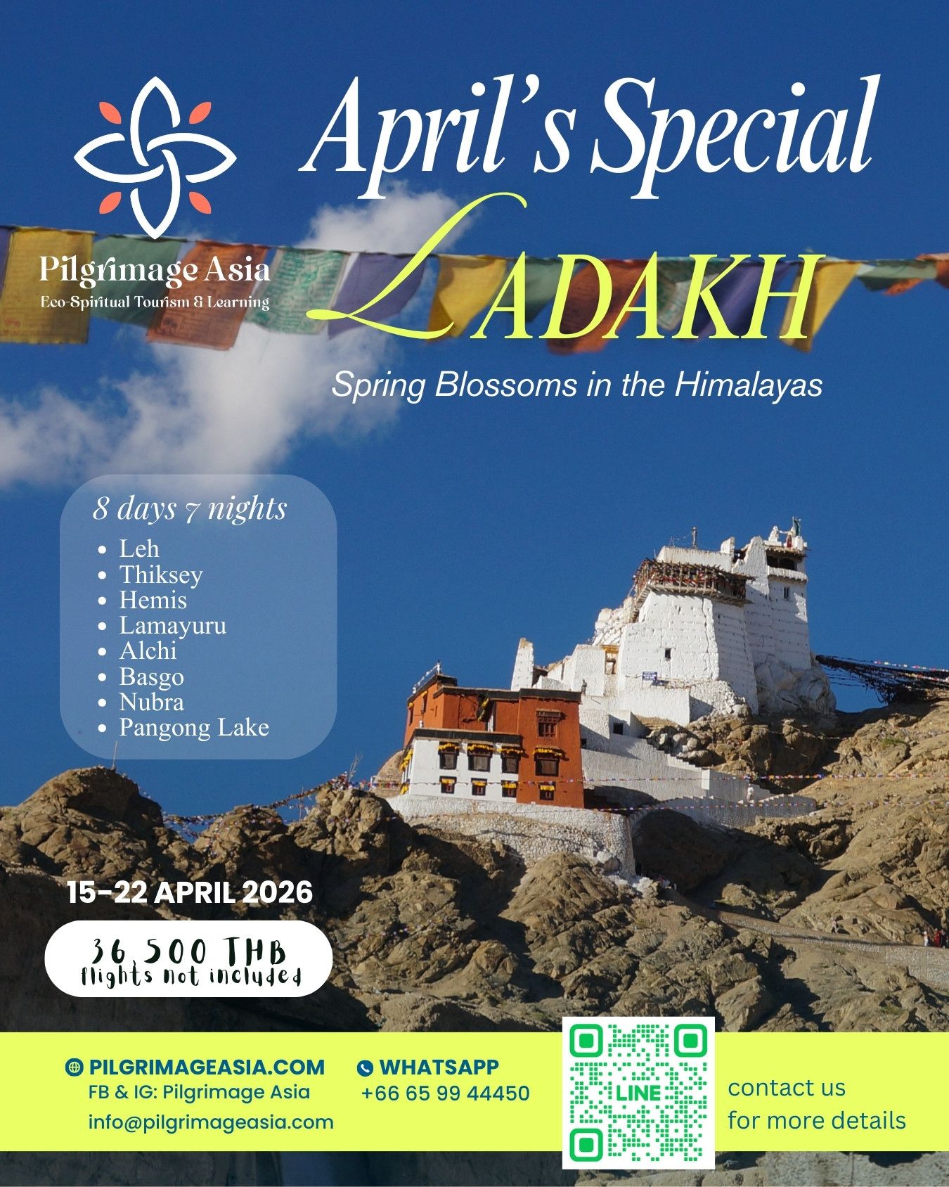 Tour to Ladakh to experience spring blossoms