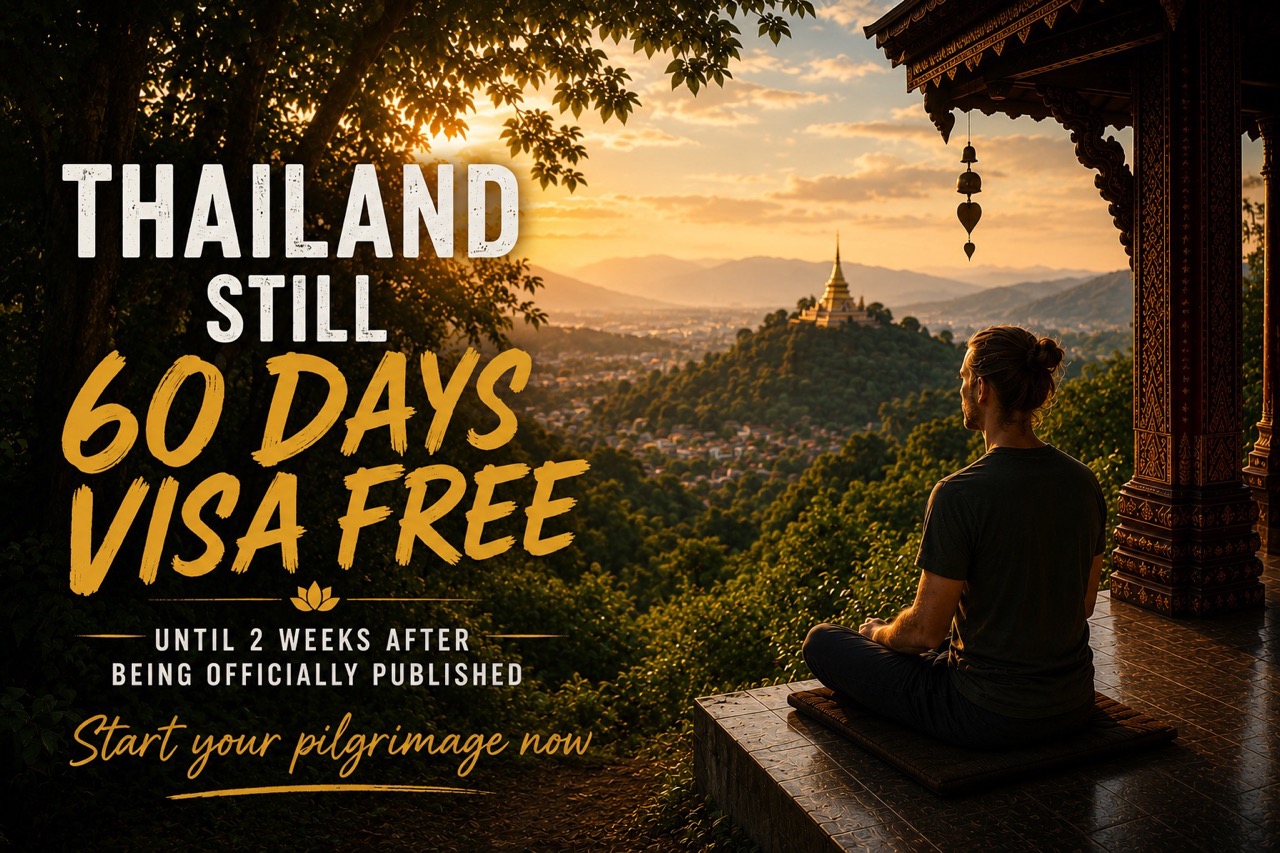 Thailand is 60 days visa exempt in July 2026